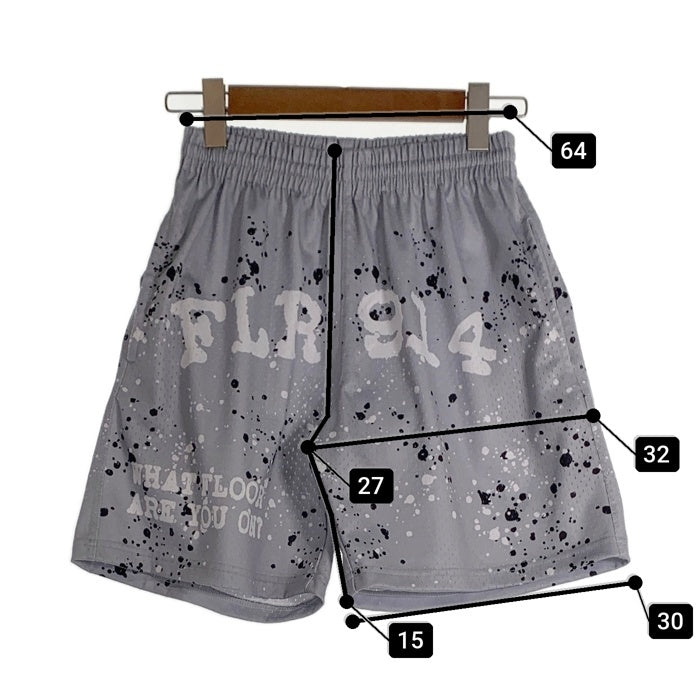 Floor914 CEMENT GREY SPLATTER SHORTS セメントスプラッター ショーツ ショート ハーフパンツ グレー Size US M 福生店