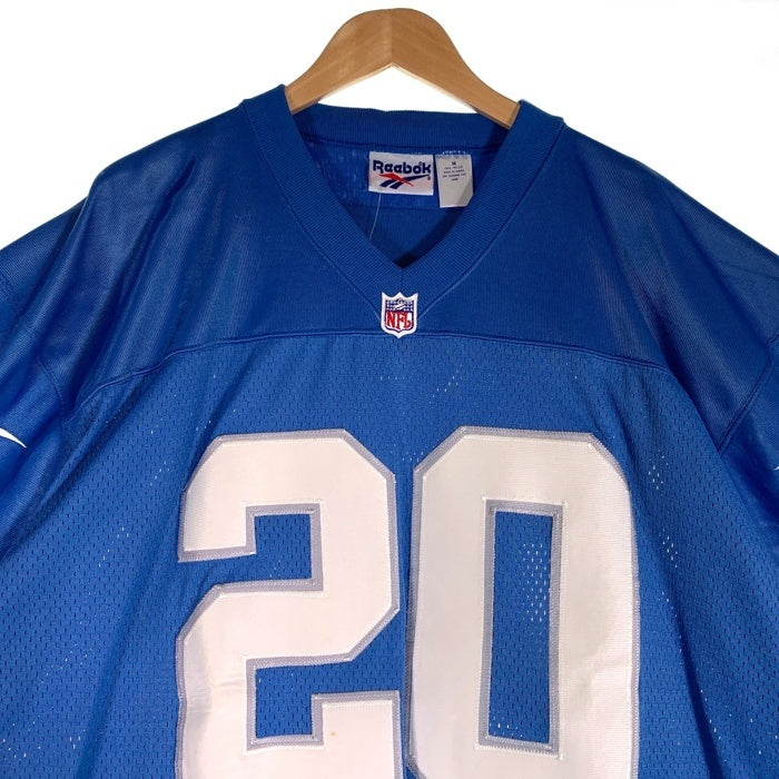 REEBOK リーボック Detroit Lions デトロイト ライオンズ 半袖 ゲームシャツ ライトブルー Size M 福生店
