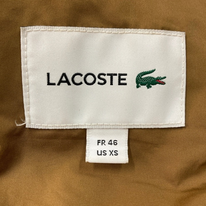 LACOSTE ラコステ BH079EL CLOMAX 止水ジップ 中綿ベスト ブラウン sizeXS 瑞穂店
