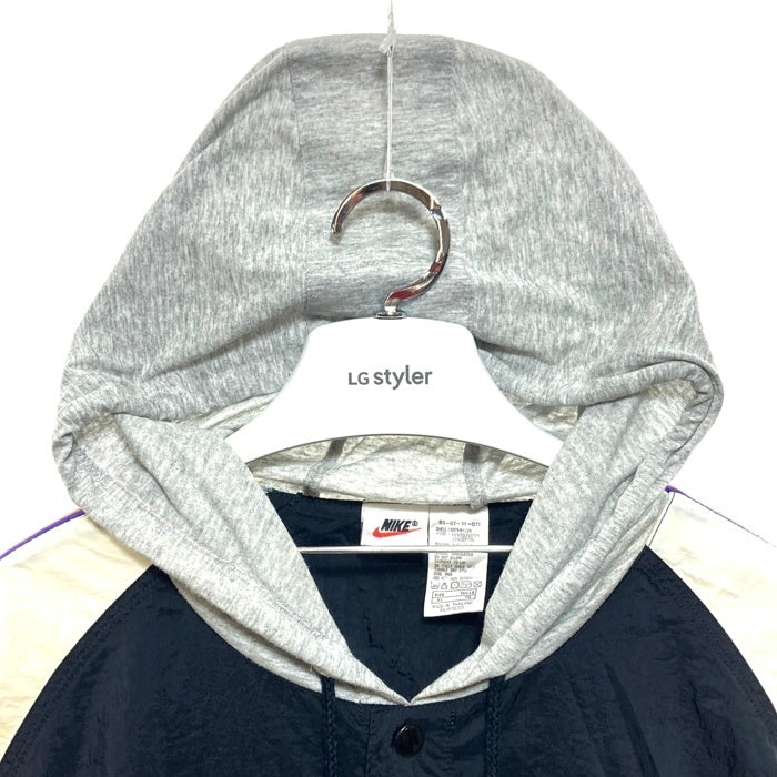 NIKE ナイキ 銀タグ バスケットボール スナップボタン ブルゾン ブラック sizeXL 瑞穂店