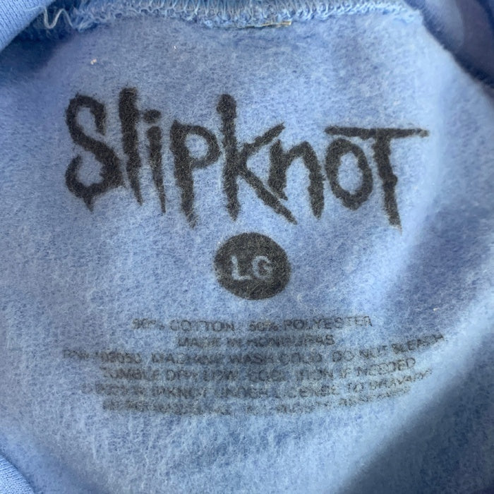 SlipKnoT スリップノット プリント プルオーバースウェットパーカー ブルー オフィシャル Size L 福生店