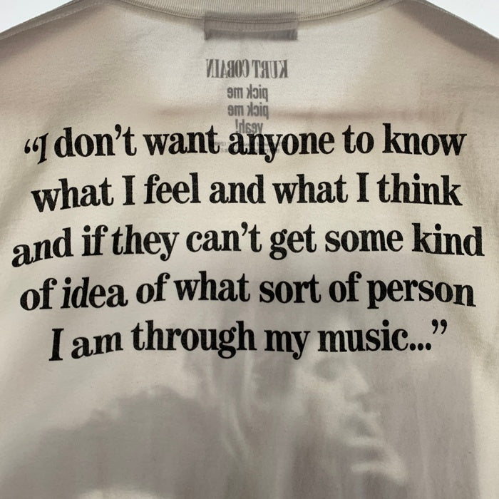 00’s HYSTERIC GLAMOUR ヒステリックグラマー KURT COBAIN カートコバーン 半袖 Tシャツ ホワイト 0294CT03 Size M 福生店