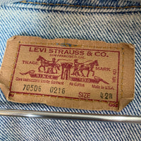 Levi's リーバイス 70506-0216 USA製 ボタン裏777 4th トラッカージャケット Gジャン ライトインディゴ size42 瑞穂店