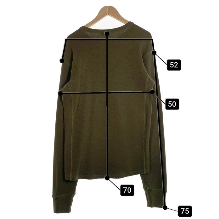 entire studios エンタイアスタジオ サーマルカットソー 長袖 フィンガーホール オリーブ ES2260 Size XL 福生店