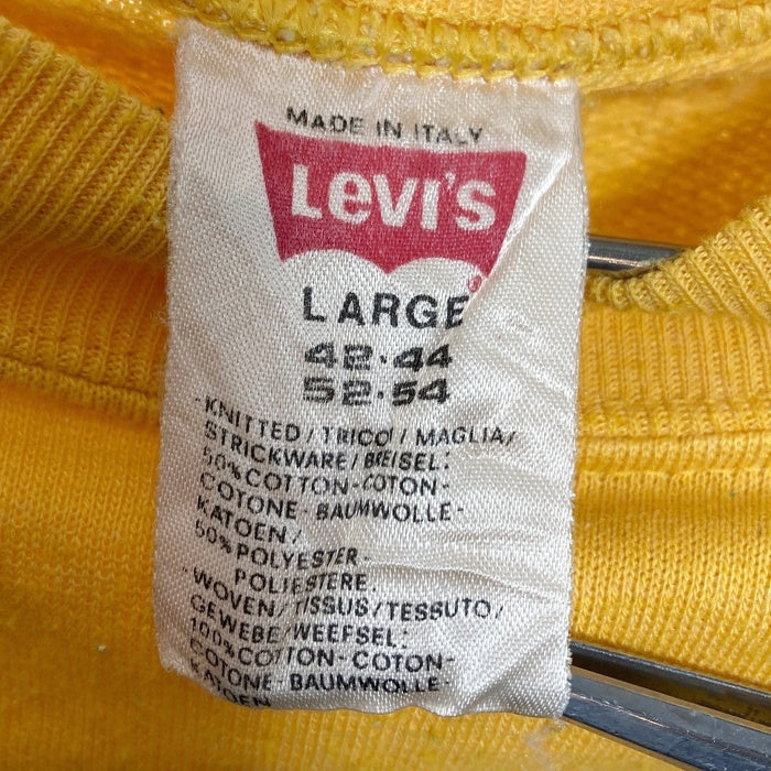 Levi's リーバイス イタリア製 肩デニム切替 スウェットトレーナー イエロー sizeL 瑞穂店