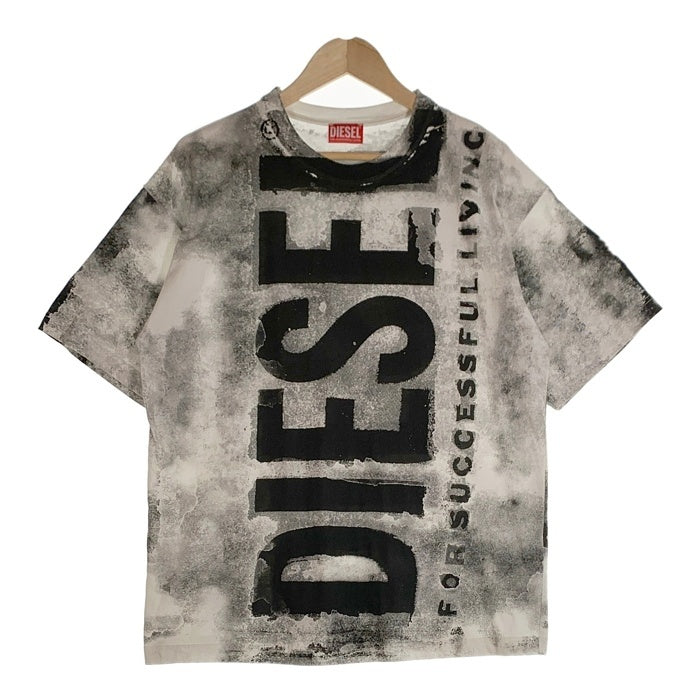 DIESEL ディーゼル T-BOXT-BISC 半袖 Tシャツ ブラック ホワイト A13328 Size M 福生店