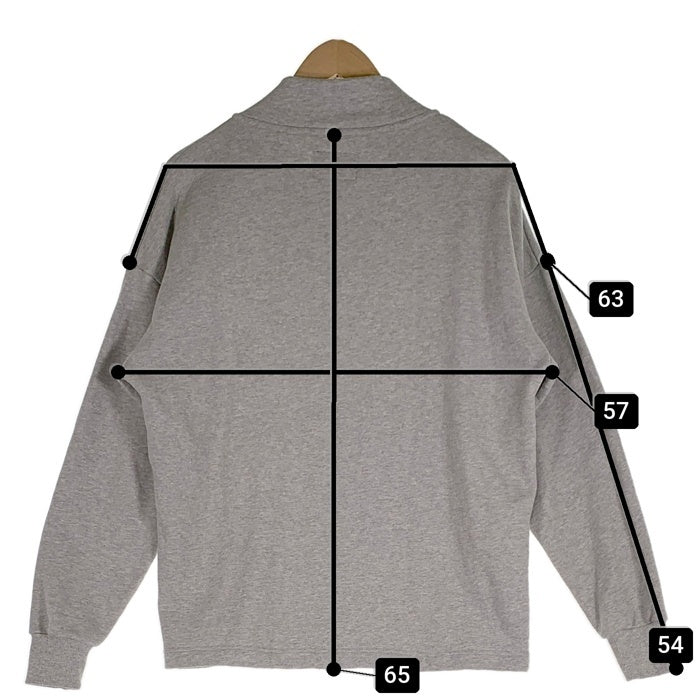 NUMBER(N)INE DENIM ナンバーナインデニム ハーフジップ スウェット グレー Size S 福生店