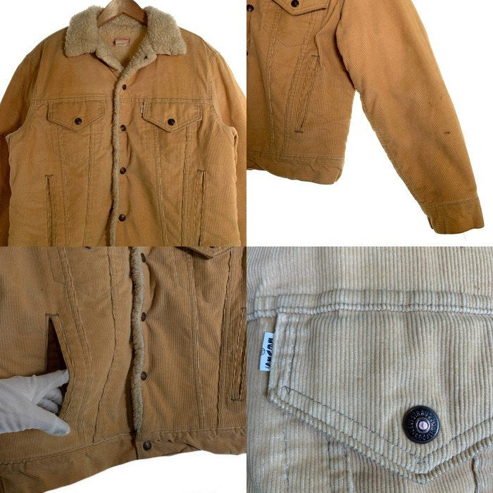 80's Levi's リーバイス コーデュロイ ボアジャケット ベージュ 70608 1523 USA製 Size 42 福生店