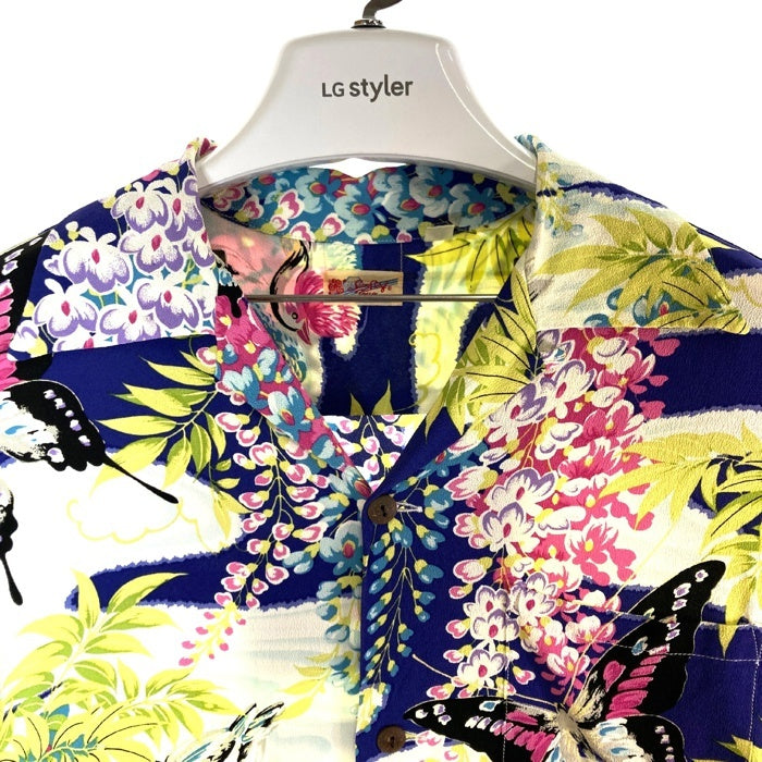 SUN SURF サンサーフ ALOHA SHIRT - WISTERIA & DUCKS  アロハシャツ ウィステリア & ダックス SS36438 ブルー sizeM 瑞穂店