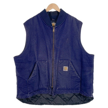 80`s 90`s Carhartt カーハート V01 Duck Work Vest ダック ワーク ベスト ネイビー Size XX-Large相当 福生店