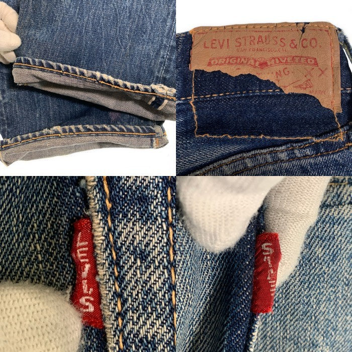 60's LEVI'S リーバイス 501 BIG E テーパードデニムパンツ インディゴ 両面タブ Size 実寸 33×28 福生店