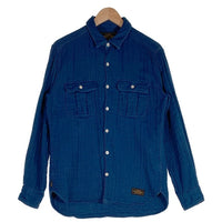 NEIGHBORHOOD ネイバーフッド 17AW コットン ロンT 長袖シャツ ブルー 172AWAQNH-SHM01 Size M 福生店