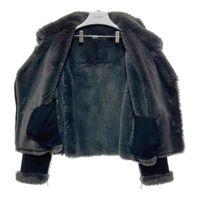 ZARA ザラ ムートンジャケット ブラック sizeL 瑞穂店
