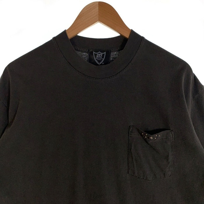 HTC エイチティーシー STANDARD CARIFORNIA スタンダードカリフォルニア Studs Pocket T スタッズ 半袖 ポケット Tシャツ チャコール Size M 福生店
