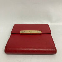 Cartier カルティエ  三つ折り財布 レザー  財布 ラブコレクション レッド 瑞穂店