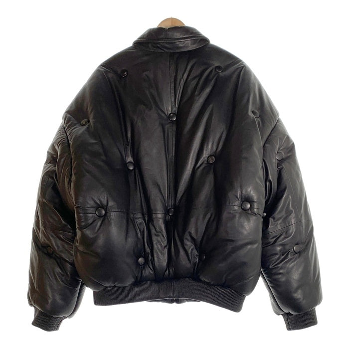 DENIM TEARS デニムティアーズ LAMB LEATHER JACKET ラムレザー ジャケット ブラック 2XL 福生店