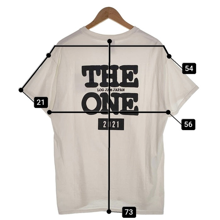 THE ONE log jam japan 2021 Tee  ザワン プリントTシャツ ホワイト Size L 福生店
