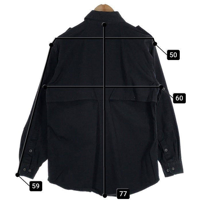 WOOLRICH ウールリッチ ELITE SERIES TACTICAL タクティカルシャツ ブラック 裏地メッシュ エポーレット Size M 福生店