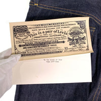 Levi's リーバイス S501XX 1944年モデル 大戦モデル 復刻 ビッグE ボタン裏3015 赤耳 セルビッチ デニムパンツ インディゴ 44501-0088 Size W31 L34 福生店