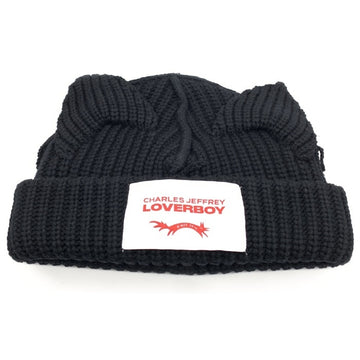 CHARLES JEFFREY LOVERBOY チャールズジェフリーラバーボーイ CHUNKY EARS BEANIE チャンキーイヤーズビーニー ブラック ウール ナイロン 福生店