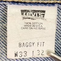 Levi’s リーバイス BAGGY FIT USA製 デニムパンツ インディゴ sizeW33 瑞穂店