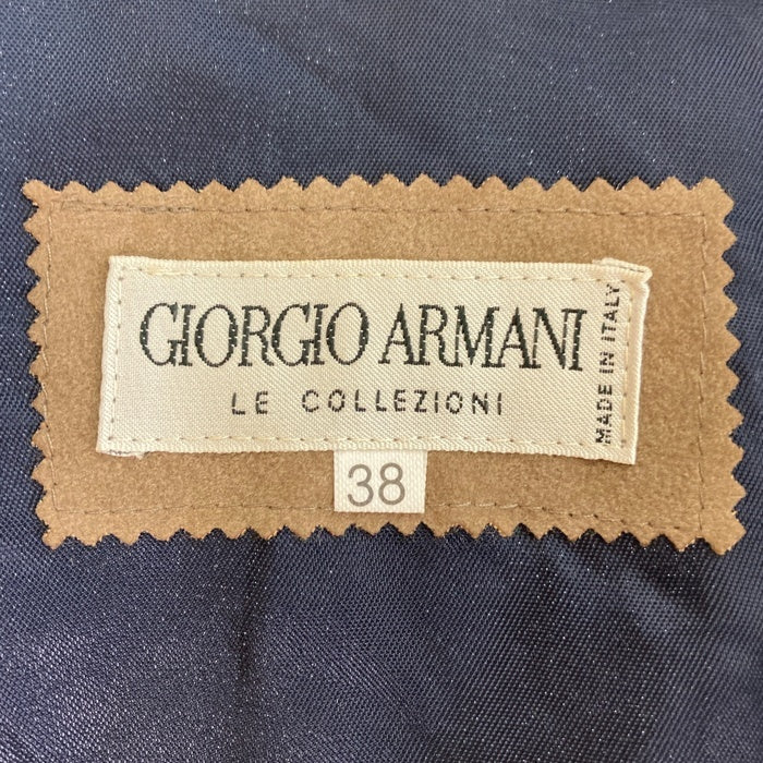 GIORGIO ARMANI LE COLLEZIONI ジョルジオアルマーニ  コレツィオーニ ポリエステルxオレフィン ロングコート グレー size38 瑞穂店