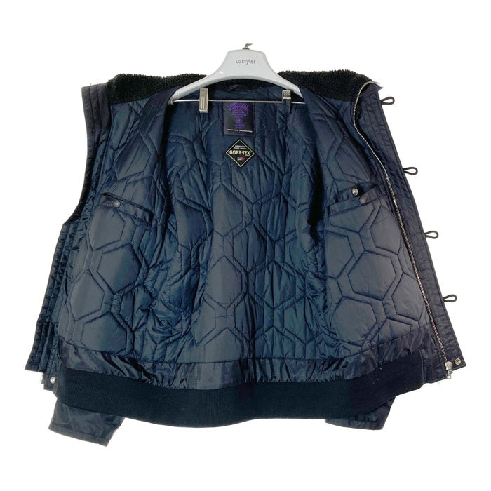 STUSSY ステューシー ナイロン リップストップ ミリタリージャケット GORE-TEX ブラック Size L 瑞穂店