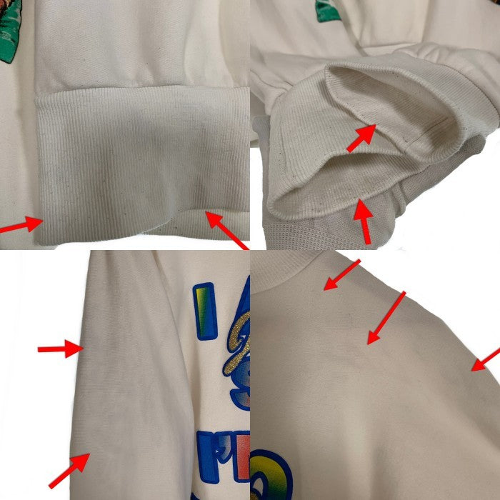 KANYE WEST カニエウエスト YEEZY AWGE プリント スウェットトレーナー ホワイト Size L-XL 相当 福生店
