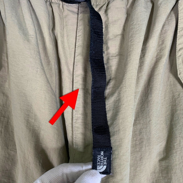 THE NORTH FACE ノースフェイス ナイロンパンツ ダブルニー 中綿 カーキ NT57201 Size L 福生店