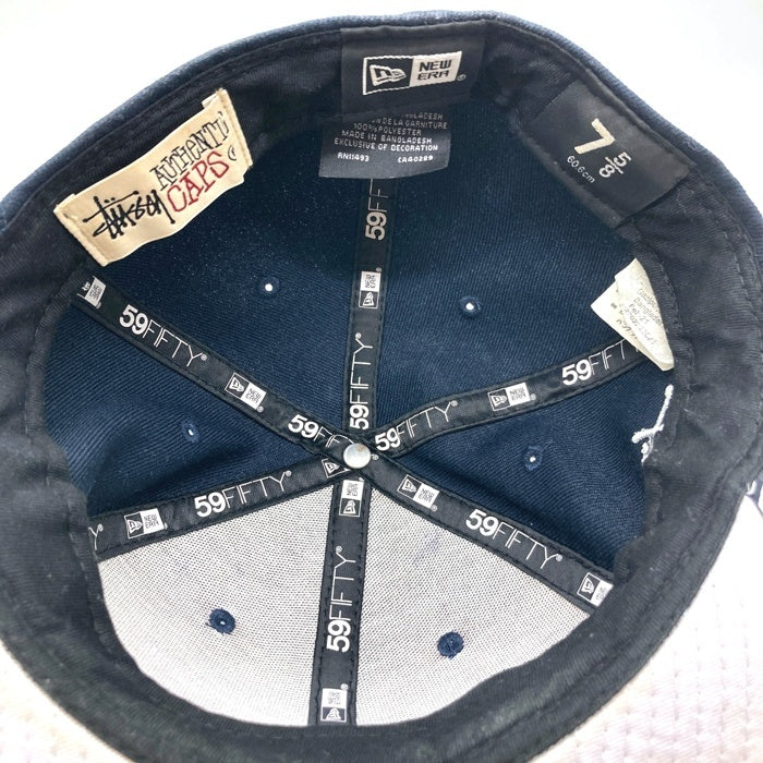 STUSSY ステューシー NEW ERA ニューエラ Emblem Cap ネイビー size7 5/8 瑞穂店