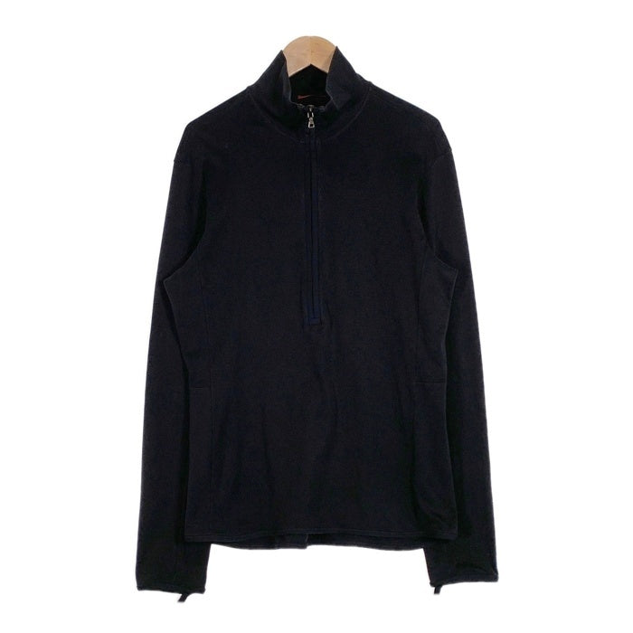 PRADA SPORT プラダスポーツ ハーフジップ スタンドカラー プルオーバーロングスリーブカットソー ブラック Size XL 福生店