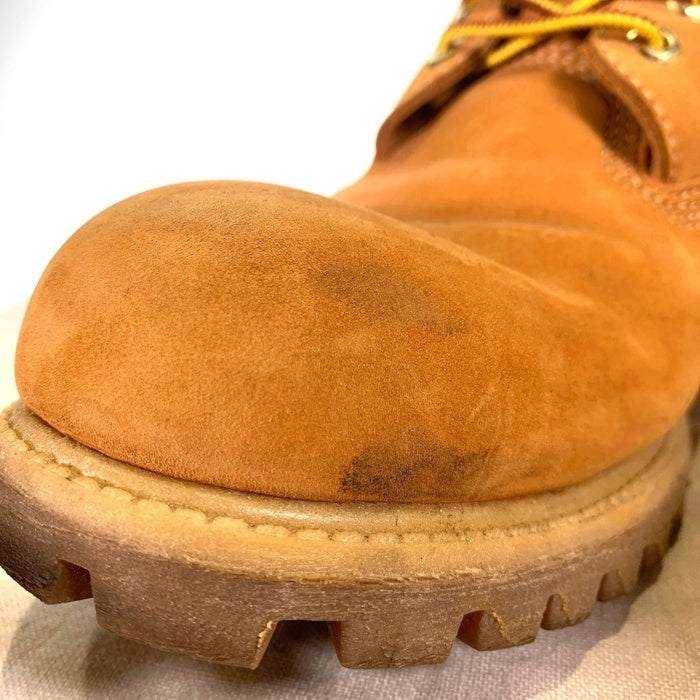 Timberland ティンバーランド STUSSY ステューシー サイドジップ イエローブーツ ライトブラウン 6129A Size US10.5 (28.5cm) 福生店