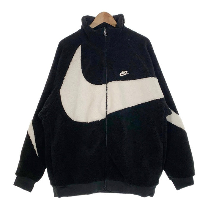 NIKE ナイキ NSW VW SWSH FULL ZIP JKT ビッグスウッシュ ボアジャケット リバーシブル ジップアップ ブラック BQ6546-011 Size 3XL 福生店