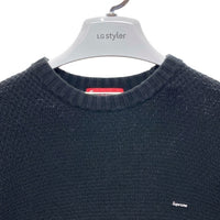SUPREME シュプリーム 20AW Textured Small Box Sweater スモールボックスロゴニット ブラック sizeM 瑞穂店