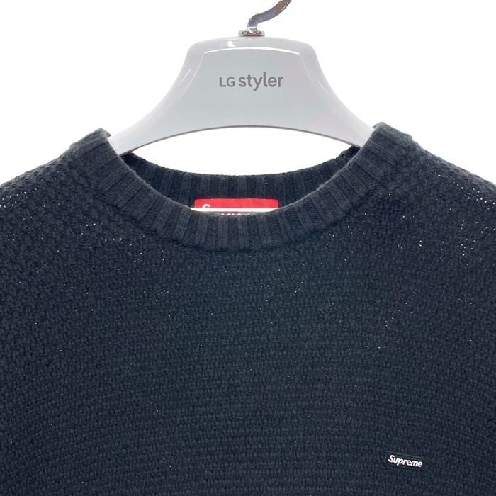 SUPREME シュプリーム 20AW Textured Small Box Sweater スモールボックスロゴニット ブラック sizeM 瑞穂店