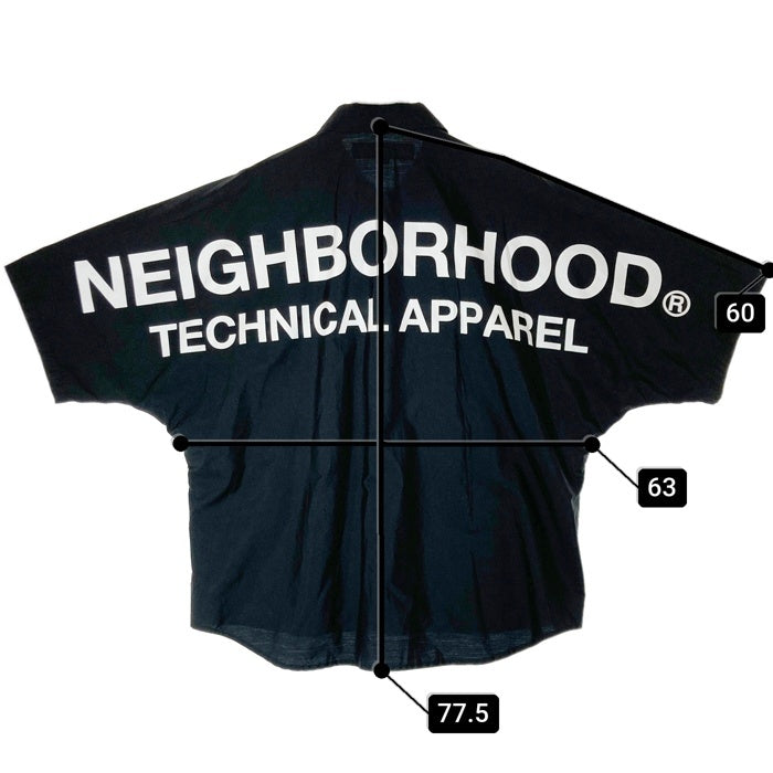 NEIGHBORHOOD ネイバーフッド 24SS 241AQNH-SHM05 DOLMANSLEEVE SHIRT SS ブラック sizeL 瑞穂店