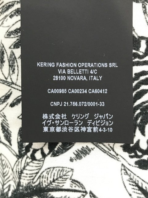 SAINT LAURENT PARIS サンローランパリ Printed Viscose プリント レーヨンシャツ 601070 Y2C23 Size 39 福生店