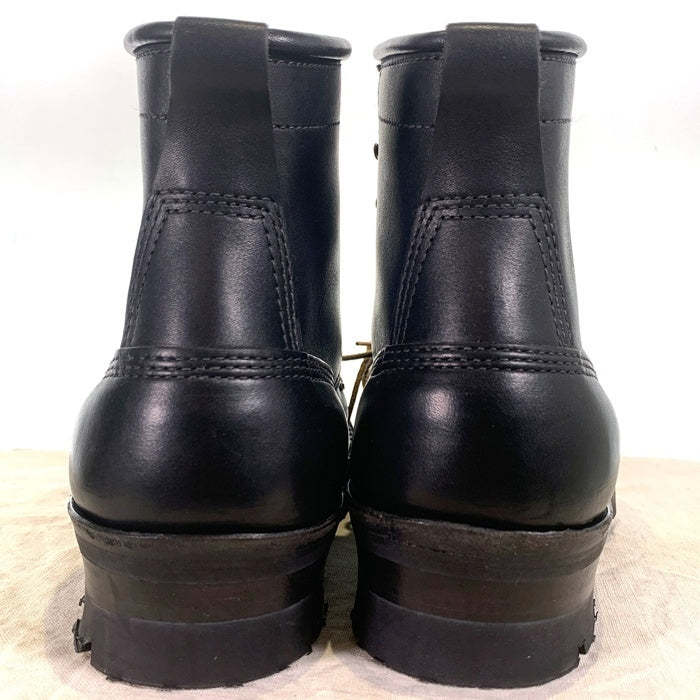 WHITE'S BOOTS ホワイツブーツ Smoke Jumper スモークジャンパー レギュラートゥ レザーブーツ Vibram100 ブラック Size 9 1/2 E (27.5cm) 福生店