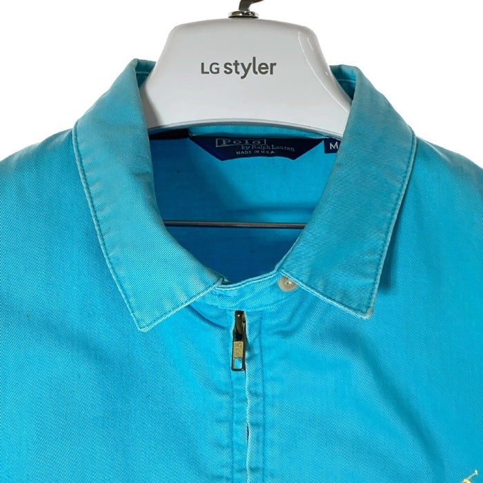 Polo Ralph Lauren ポロラルフローレン 80's USA製 スイングトップ ターコイズブルー sizeM 瑞穂店