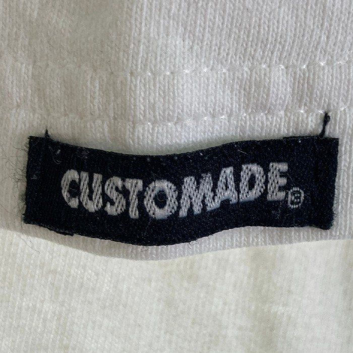 STUSSY ステューシー× CUSTOMADE カスタメイド Tシャツ USA製 グラフィックロゴ ホワイト size3 瑞穂店