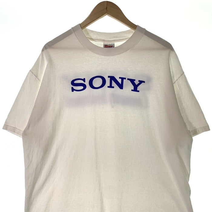 00's SONY ソニー Community Involvement プリントTシャツ ホワイト Hanes メキシコ製 Size XL 福生店
