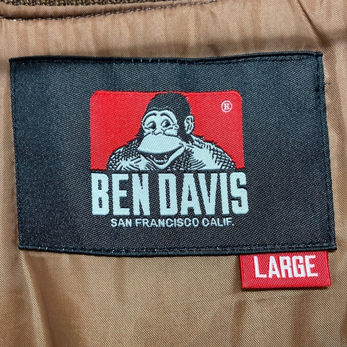 BEN DAVIS ベンディビス ダービージャケット カップショルダー ブラウン sizeL 瑞穂店