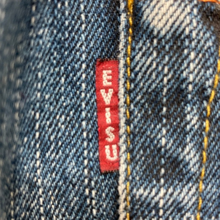 EVISU エヴィス Lot2001 ボタンフライ テーパードデニムパンツ ジーンズ ライトブルー Size 30×32 瑞穂店