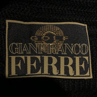 GIANFRANCO FERRE GOLF ジャンフランコフェレ ゴルフ ウール アクリル リブニットセーター ブラック Size L 福生店