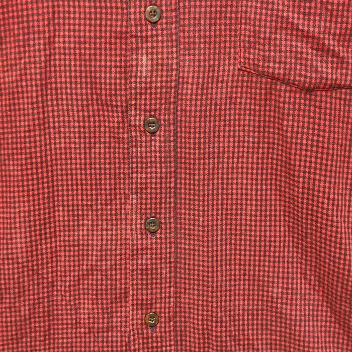 L.L.Bean エルエルビーン ボタンダウン ネルシャツ レッドxブラック sizeL 瑞穂店