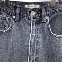 MOUSSY マウジー CUT OUT WIDE STRAIGHT カットアウトワイドストレートデニム ブラック size23 瑞穂店