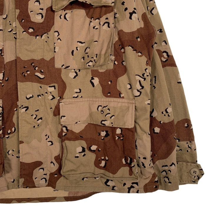80's U.S.ARMY 米軍 BDU SHIRTS ミリタリーシャツ ジャケット デザートカモ ベージュ ブラウン 86年会計 Size M-XS 福生店