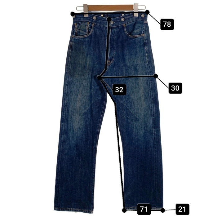 00's Levi's リーバイス 125周年 ボタン裏822 シンチバック 赤耳 セルビッチ デニムパンツ インディゴ USA製 Size W31 福生店