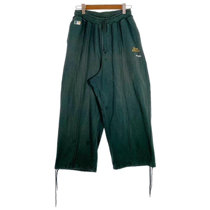 Perushu ペルーシュ MLB OAKLAND ATHLETICS オークランド アスレチックス スウェットパンツ グリーン PE231094BW Size L 福生店