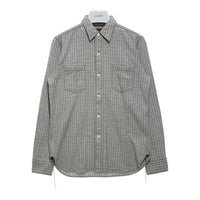 JELADO ジェラード ANTIQUE GARMENTS 総柄 コットン 長袖シャツ グレー size15 瑞穂店